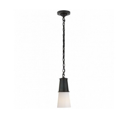 Robinson Small Pendant Bronze/White Glass Robinson Small Pendant Bronze/White Glass