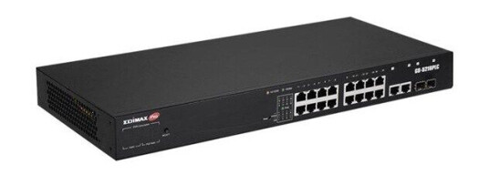 Edimax 18 Port Gigabit PoE Switch 2 RJ45/2 SFP com (4717964704252)