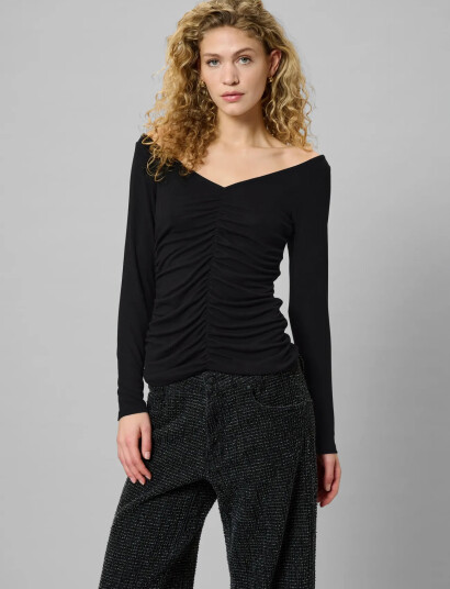 My Essential Wardrobe Mwgiggo Blouse - Black - XS My Essential Wardrobe Mwgiggo Blouse - Black - XS