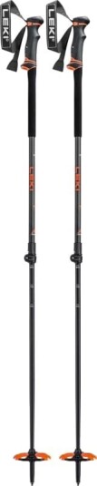 Leki Helicon Lite 110-145 cm, Anthrazit-Orange