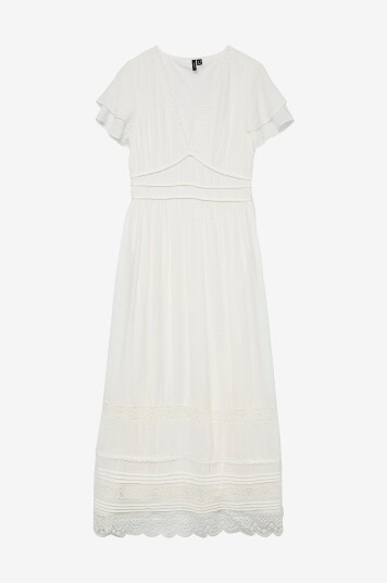 Vero Moda Maxikjole vmTiffani Long Dress Hvit