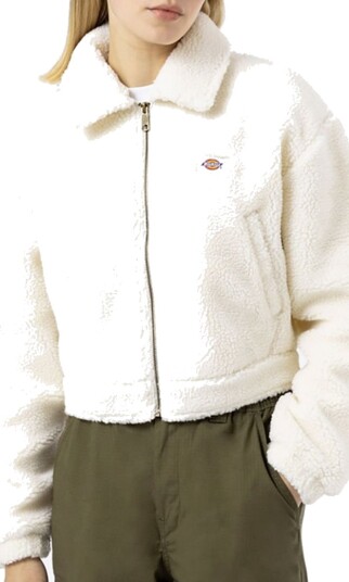 Dickies Fleecejakke Palmerdale Ecru Dickies XXS Xtra Xtra Small Fleecejakke Hvit