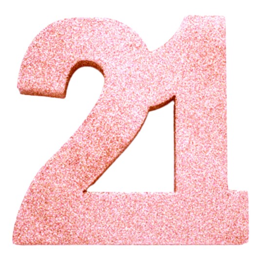 Globos Europe Borddekorasjon Tall Roségull - Tallet 21