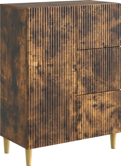  Serviesskap med skuff Røkt Eik 66 x 34,5 x 90 cm Konstruert tre