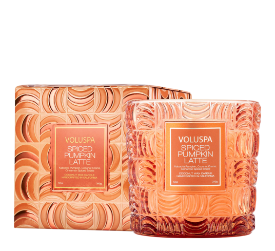 Voluspa Spiced Pumpkin Latte Holiday Collection Classic Boxed Candle 2