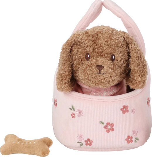 Little Dutch Plush Dog Jackie In Bag Brown ONE SIZE Little Dutch Plush Dog Jackie In Bag Brown ONE SIZE