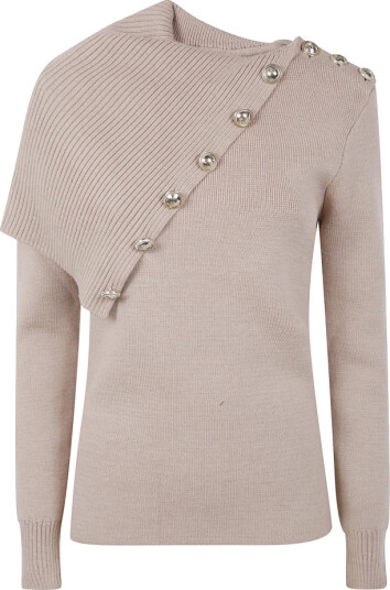 Rabanne Dame Strikkevarer Beige M,