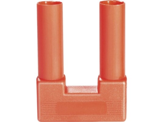 Schnepp Si Fk 19/4 Rt Sikkerhedskortslutningsstik Rød Stift Diameter: 4 Mm Stiftafstand: 19 Mm 1 Stk
