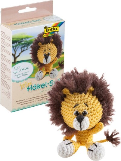 Folia Mini heklesett Amigurumi Løve Folia Mini heklesett Amigurumi Løve