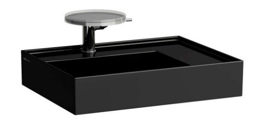 Kartell Laufen servant, 60x46 cm, venstre, sort