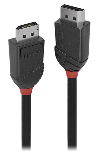 Lindy DisplayPort 1.2 Kabel 1,5 m med 4K Støtte, Svart