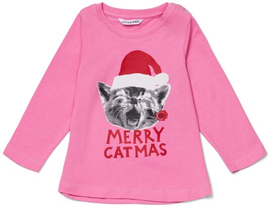 Luca &  Lola Topp Merry Catbaby Pink 68