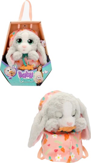 Baby Paws Interaktiv Kosedyr 24 cm Bunny