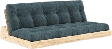 Karup Design Base Sovesofa Klarlakkert Furu/513 Lyseblå