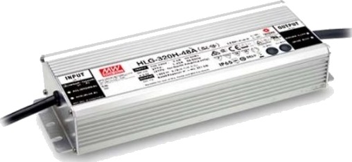 Mean Well Hlg 320H 54A 321,3 W Ip65 62000 Timer 90 305 V 47 ~ 63 Hz 3.5 / 115Vc 1.65 / 230Vc 1.45 / 277Vc