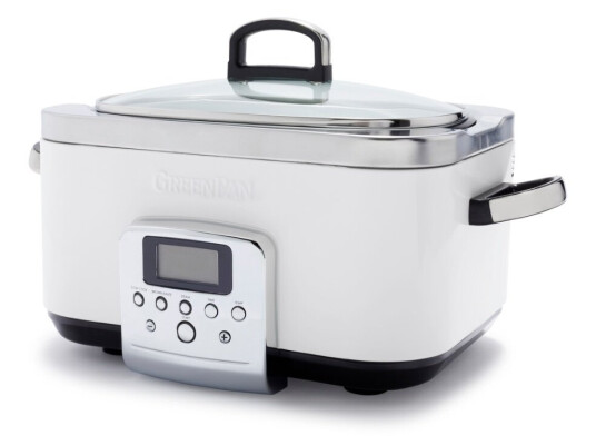 Slowcooker 6 liter 48 x 34 cm Rustfritt Stål Cloud Cream Slowcooker 6 liter 48 x 34 cm Rustfritt Stål Cloud Cream