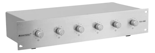Omnitronic Pa 6-Zone Mono Vol Contr 5w Sil