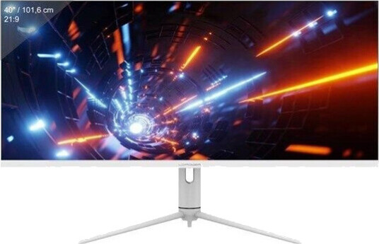 LC Power 40" UWQHD 3440x1440 144Hz Gaming-Skjerm med USB-C Hvit
