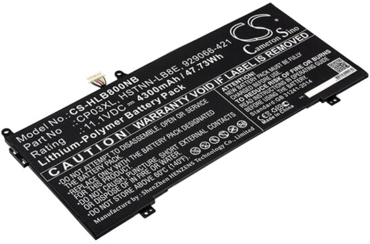 Batteri til HP Spectre x360 13 Convertible etc