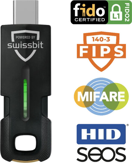 SWISSBIT iShield Key 2 Pro FIPS USB-C in retail packaging SWISSBIT iShield Key 2 Pro FIPS USB-C in retail packaging