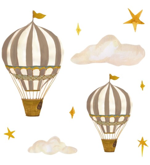That"s Mine Wallstickers - Dreamy ballonger - Brun - Thats Mine - OneSize - Veggklistremerker