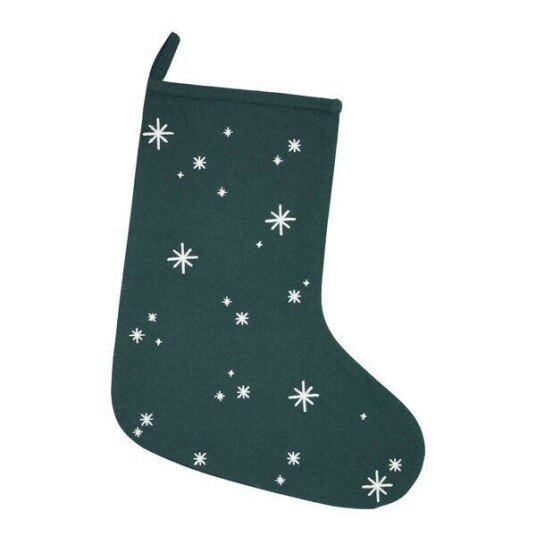 Juna   Christmas Fable julestrømpe 45 cm grønn
