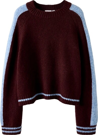 Name It Nkfrania Ls Knit Burgundy 134 140