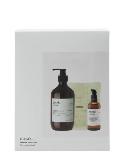 meraki Gift Box Self Tan Drops Bath Mitt Body Lotion 140|100|490 G|Ml|Ml Nude meraki Gift Box Self Tan Drops Bath Mitt Body Lotion 140|100|490 G|Ml|Ml Nude