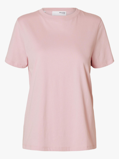 Selected Femme My Essential Short Sleeve O-Neck Tee Rosa XS