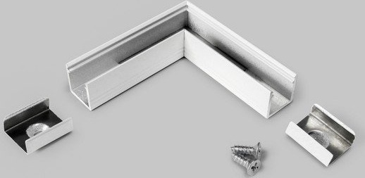 Topmet Profilkobler SMART10 90GRAD   Hvit lakkert