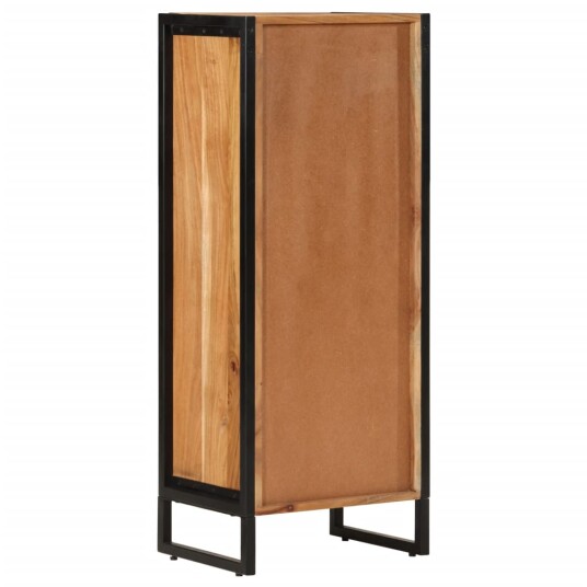 Baderomsskap 40x30x100 cm heltre akasie og jern Baderomsskap 40x30x100 cm heltre akasie og jern