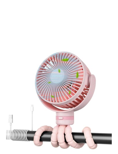 Momcozy Momcozy Portable Stroller Fans Pink Pink ONE SIZE Momcozy Momcozy Portable Stroller Fans Pink Pink ONE SIZE
