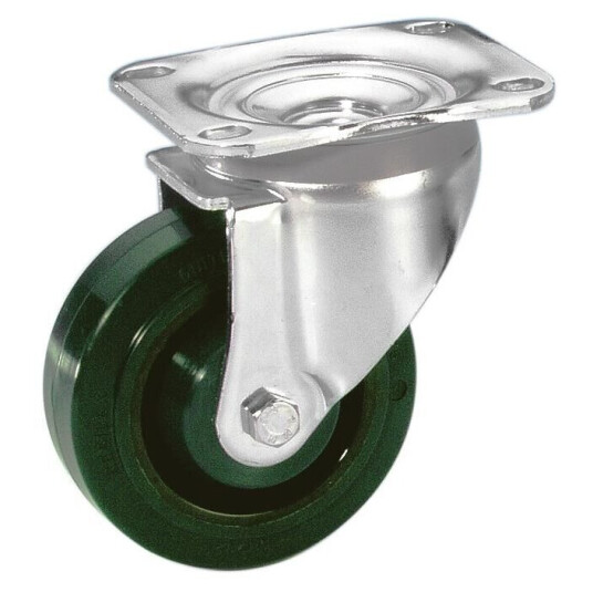 Guitel 37025 - Heavy Duty Swivel Castor 100 Mm With Grønn Wheel