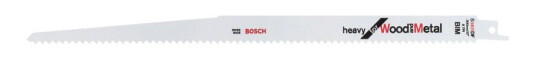 Bosch Heavy For Wood And Metal S 1411 Df - Sagblad - For Tre, Metall, Tre Med Spiker, Kartong, Epoksy, Plast Forsterket Med Glassfiber - 25 Deler - Lengde: 300 Mm - Bredde: 19 Mm