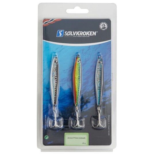 Sølvkroken Jensen Pirken Sluksett 25g 75mm 3pk