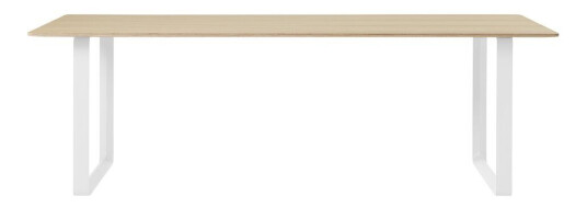 Muuto 70/70 spisebord 225 x 90 cm Oak veneer-Plywood-White