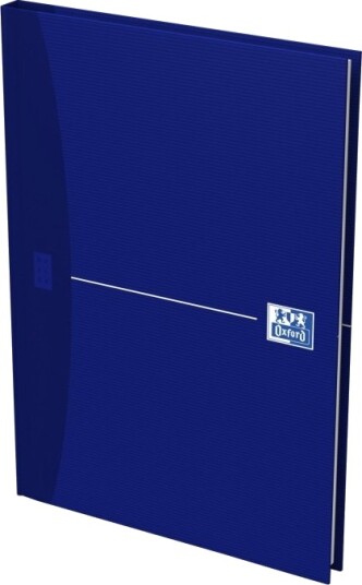Oxford Original Blue Notisbok Eskebundet A5 96 Ark / 192 Sider Hvitt Papir Linjert Blått Deksel Kartong