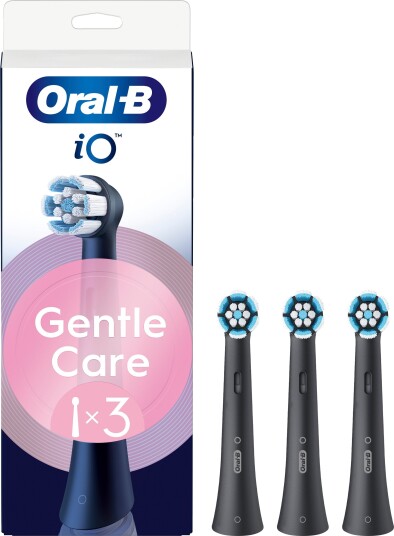 Oral-B iO Gentle Care Børstehoder 3 stk sort Oral-B iO Gentle Care Børstehoder 3 stk sort