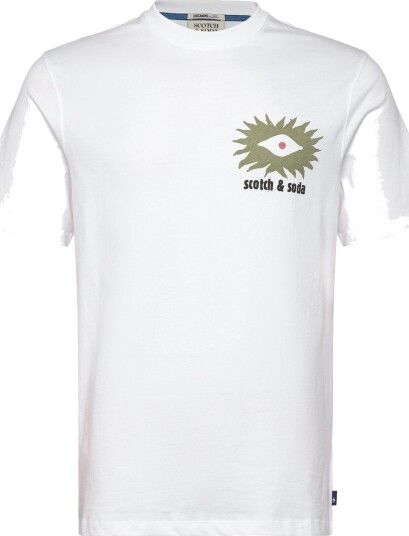 Scotch & Soda Front And Back Artwork Relaxed Fit T Shirt White M Scotch & Soda Front And Back Artwork Relaxed Fit T Shirt White M
