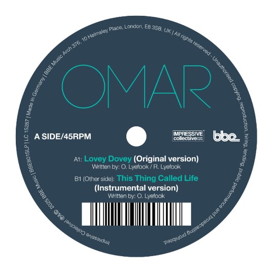 Omar  Lovey Dovey Original Version / This Thing Called Life Instrumental  LP/Vinyl