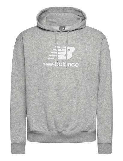 New Balance Sport Essentials French Terry Logo Hoodie   Grey   S