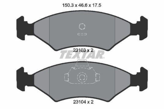 Bremseklosser TEXTAR 2310301