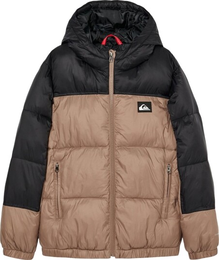 Quiksilver Polstret Jakke - Kalde dager - Furu Bark - Quiksilver - 10 år (140) - Dunjakke Brun Svart