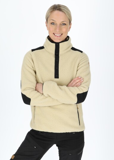 Swedemount Nordkap Pile Halfneck W Sand/Black 38 Fleecetrøyer