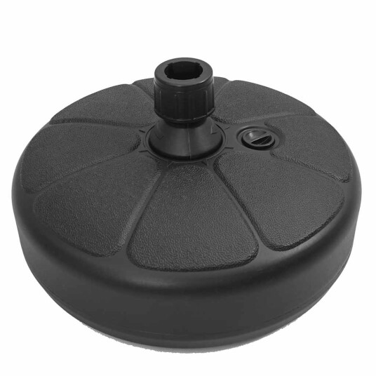 vidaXL Parasollfot sand/vann 15 L svart
