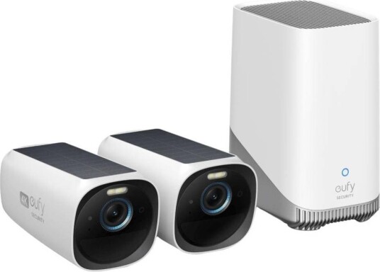 Eufy S330 4K Trådløst Sikkerhetskamera Kit med 2 Kameraer og Homebase 3