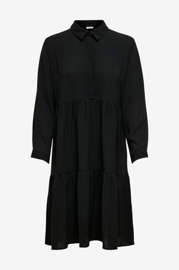 JDY Kjole jdyPiper L/S Shirt Dress Wvn Svart JDY Kjole jdyPiper L/S Shirt Dress Wvn Svart