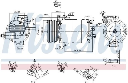 AC kompressor NISSENS 890794