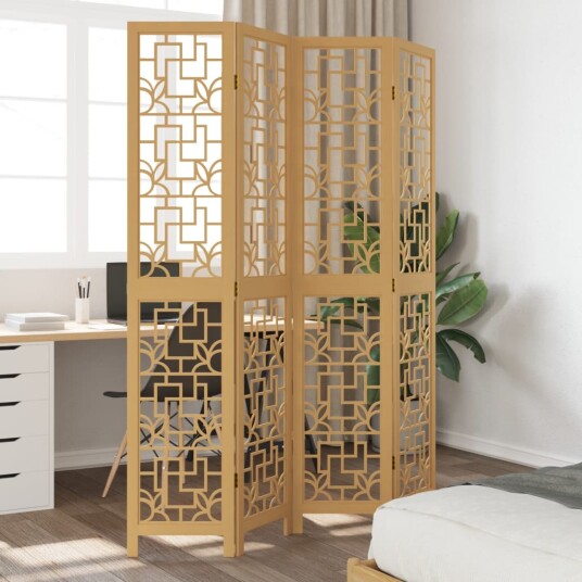  Romdeler 4 paneler brun heltre keisertre 8721012075634