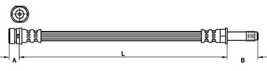 Bremseslange METZGER 4111218